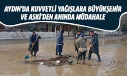 Aydın'da kuvvetli yağışlara büyükşehir ve ASKİ'den anında müdahale