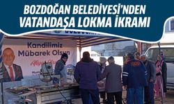 Bozdoğan Belediyesi’nden vatandaşa lokma ikramı