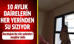 10 aylık dairelerin her yerinden su sızıyor!