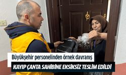 Büyükşehir personelinden örnek davranış