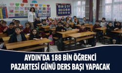Aydın’da 188 bin öğrenci pazartesi günü ders başı yapacak