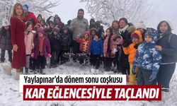 Yaylapınar’da dönem sonu coşkusu kar eğlencesiyle taçlandı