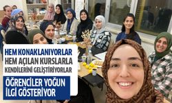 Öğrenciler açılan kurslarla kendilerini geliştiriyor!