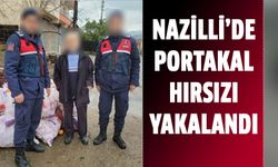 Nazilli’de portakal hırsızı yakalandı