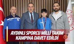 Aydınlı sporcu milli takım kampına davet edildi