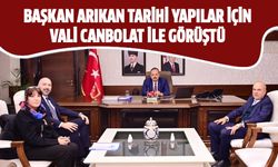 Başkan Arıkan tarihi yapılar için Vali Canbolat ile görüştü
