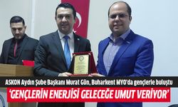 ASKON Aydın Şube Başkanı Murat Gün, Buharkent MYO’da gençlerle buluştu