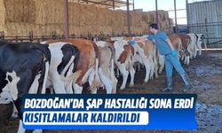 Bozdoğan’da Şap Hastalığı sona erdi