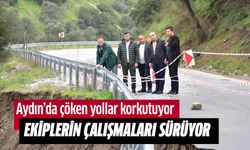 Aydın'da bir yol daha çöktü!