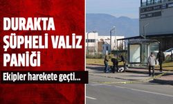 Durakta şüpheli valiz paniği