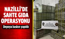 Nazilli'de sahte gıda operasyonu