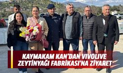 Kaymakam Kan’dan Vivolive Zeytinyağı Fabrikası'na ziyaret