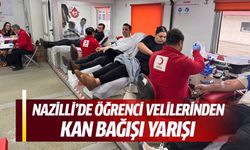 Nazilli’de öğrenci velilerinden kan bağışı yarışı