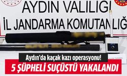 Aydın'da kaçak kazıya suçüstü!