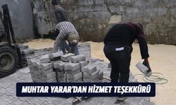 Muhtar Yarar'dan hizmet teşekkürü