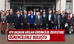 NTO Başkanı Arslan, Girişimcilik Zirvesi’nde öğrencilerle buluştu