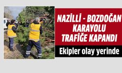 Nazilli-Bozdoğan yolu trafiğe kapandı!