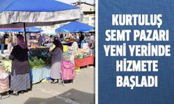 Kurtuluş Semt Pazarı yeni yerinde hizmete başladı