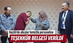 Nazilli'de alkışlar temizlik personeline!