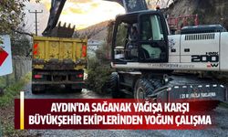 Aydın'da sağanak yağışa karşı Büyükşehir ekiplerinden yoğun çalışma