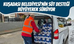 Kuşadası Belediyesi'nin süt desteği büyüyerek sürüyor!