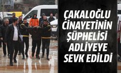 Çakaloğlu cinayetinin şüphelisi adliyeye sevk edildi