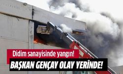 Başkan Gençay, yangın sürecini sahada takip etti