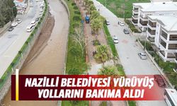 Nazilli Belediyesi yürüyüş yollarını bakıma aldı
