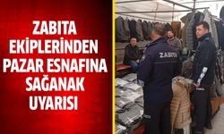 Zabıta ekiplerinden pazar esnafına sağanak uyarısı