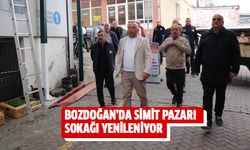 Bozdoğan’da Simit Pazarı Sokağı yenileniyor