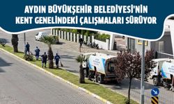 Aydın Büyükşehir Belediyesi'nin kent genelindeki çalışmaları sürüyor