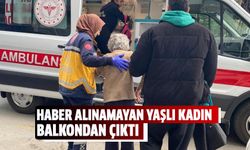 Haber alınamayan yaşlı kadın balkondan çıktı!