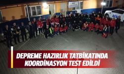 Depreme hazırlık tatbikatında koordinasyon test edildi!