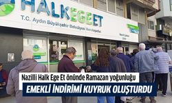 Nazilli Halk Ege Et önünde Ramazan yoğunluğu