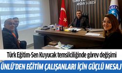 Türk Eğitim-Sen Kuyucak temsilciliğinde görev değişimi