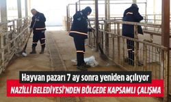 Nazilli'de hayvan pazarı 7 ay sonra yeniden açılıyor