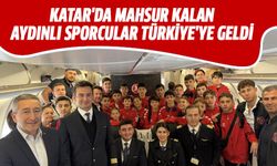 Katar'da mahsur kalan sporcular Türkiye'ye geldi