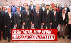 Ersin Tatar, MHP Aydın İl Başkanlığı'nı ziyaret etti