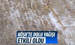 Köşk'te dolu yağışı etkili oldu!
