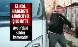 Aydın'daki trafik kavgası kamerada!