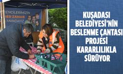 Kuşadası Belediyesi'nin beslenme çantası projesi sürüyor!