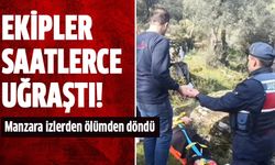 Manzara izlerken ölümden döndü!