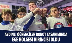 Aydınlı öğrenciler robot tasarımında Ege Bölge birincisi oldu