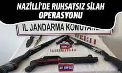 Nazilli'de ruhsatsız silah operasyonu