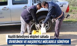 Nazilli Belediyesi sivrisinek ve haşereyle mücadeleye kesintisiz devam ediyor
