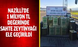 Nazilli'de 1 milyon TL değerinde sahte zeytinyağı ele geçirildi