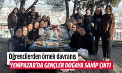 Yenipazar’da öğrenciler doğaya sahip çıktı