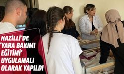 'Yara Bakımı Eğitimi' uygulamalı olarak yapıldı