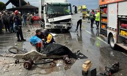 Beton direğin altında can verdi!