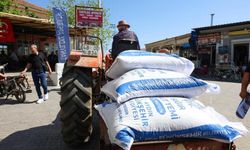 Büyükşehir'den Germencik'te küçük üreticilere yem desteği